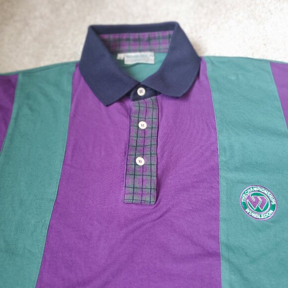 Vintage 90's Official The Champions Wimbledon Polo Shirt Size Small Never Worn - Picture 3 of 6